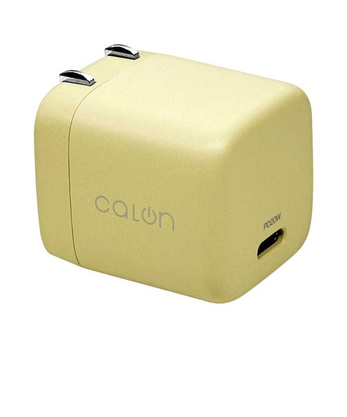 ラスタバナナ　calon AC充電器 Type-Cポート PD20W ［1ポート /USB Power Delivery対応］ ライトイエロー RACC20W05LYL