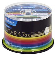 VERBATIMJAPAN　データ用DVD-R CPRM付き(1-16倍速対応 4.7GB)50枚スピンドルケース DHR47JDP50V3