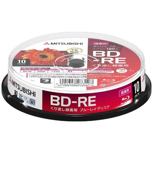 VERBATIMJAPAN　録画用BD-RE 1-2倍速 25GB 10枚(スピンドル) VBE130NP10SD1B