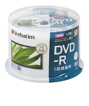 VERBATIMJAPAN 録画用DVD-R 1-16倍速 4.7GB 50枚(スピンドル) VHR12JP50SD1B