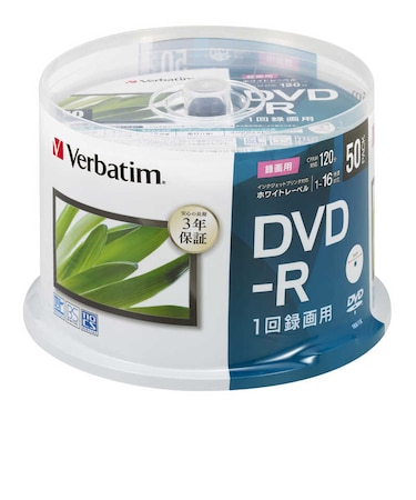 VERBATIMJAPAN　録画用DVD-R 1-16倍速 4.7GB 50枚(スピンドル) VHR12JP50SD1B