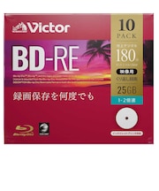 VERBATIMJAPAN　ビクター  録画用BD-RE 1-2倍速 25GB 10枚 VBE130NP10J1