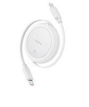 BASEUS　Free2Pull 巻き取り式 USB-Cケーブル 60W 1m Moon White P1036450021101