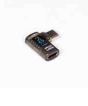 フリーダム　Type-C方向変換アダプター 水平L型(オス-メス) デジタルディスプレイ搭載 USB4対応 PD140W FUHACCD112FL