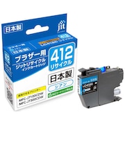 ジット ブラザー:LC412C 対応 リサイクルインクカートリッジ JIT-B412C