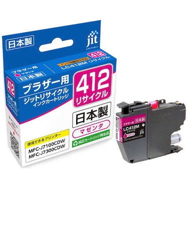 ジット　ブラザー：LC412M 対応 リサイクルインクカートリッジ JIT-B412M