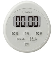 ドリテック　時計付防水タイマー dretec ライトグレー T611
