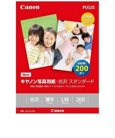 キヤノン　キヤノン写真用紙･光沢スタンダード｢薄手｣(L版･200枚) SD201L200