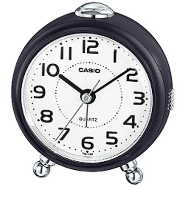 カシオ　目覚まし時計 アナログ ダークブラウン TQ1495JF