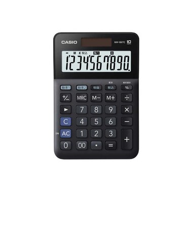 カシオ　W税計算対応電卓 MW100TCBKN