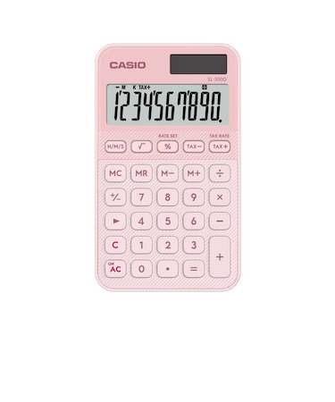 カシオ　デザイン電卓 ［10桁］ ライトピンク SL300DLPN