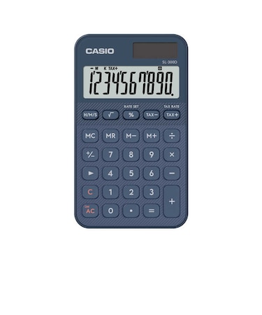 カシオ　デザイン電卓 ［10桁］ ネイビー SL300DNYN