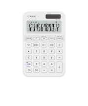 カシオ　デザイン電卓 ミニジャストタイプ［12桁］ホワイト MWC20DWEN