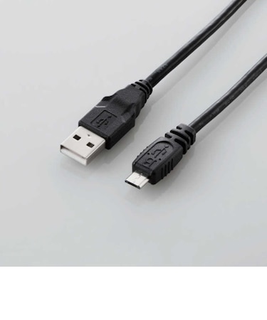 エレコム　USB2.0ケーブル/A-microBタイプ/ノーマル/1m/ブラック U2CAMB10XBK