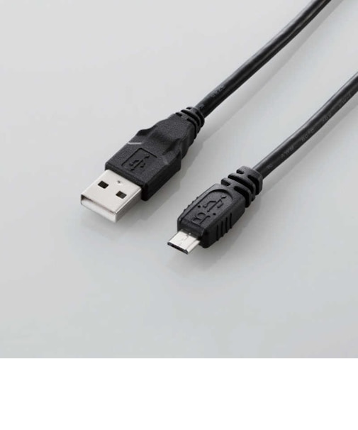 エレコム　USB2.0ケーブル/A-microBタイプ/ノーマル/1m/ブラック U2CAMB10XBK