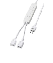エレコム　電源タップ 1.5m ホワイト [本体部4個口 /独立部2個口] TADR52615WH
