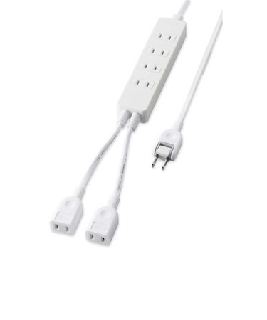 エレコム　電源タップ 1.5m ホワイト [本体部4個口 /独立部2個口] TADR52615WH