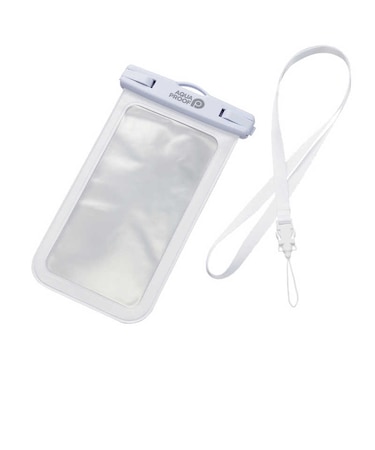 エレコム　スマホ防水ケース IPX8 ( iPhone Android 等 6.9インチまでの スマホ 対応) アウトドア AQUA PROOF ホワイト  PWPSN04WH