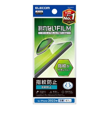 エレコム　iPhone 15(6.1インチ) フィルム/指紋防止/反射防止 PMA23AFLF