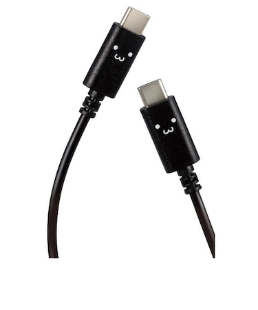エレコム　USB Type-C to USB Type-Cケーブル/顔ツキタイプ/2.0m/クロチャン(ブラック×ホワイト) MPACCF20BF