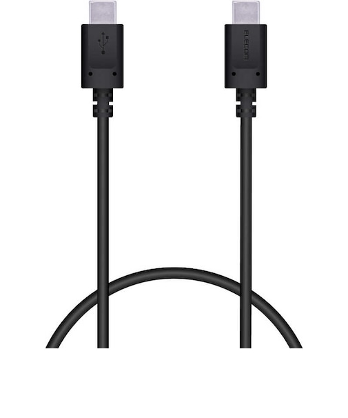 エレコム　USB2.0ケーブル USB Type-C to Type-C 0.5m PD 60W 急速充電 転送 ブラック MPAXCC05PNBK