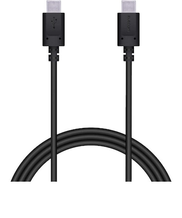 エレコム　USB2.0ケーブル USB Type-C to Type-C 1.5m PD 60W 急速充電 転送 ブラック MPAXCC15PNBK