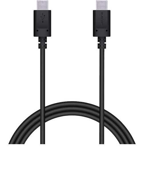 エレコム　USB2.0ケーブル USB Type-C to Type-C 1.5m PD 60W 急速充電 転送 ブラック MPAXCC15PNBK