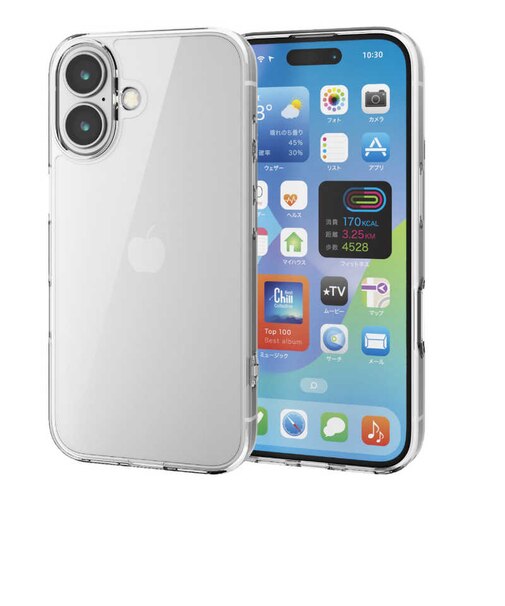 エレコム　iPhone 16(6.1インチ)ハイブリッドケース クリア PMCA24AHVCKCR