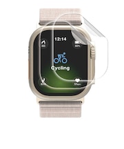 エレコム　Apple Watch 49mm フィルム 衝撃吸収 高透明 防指紋 貼付ツール付 AW25CFLAFPRGJ