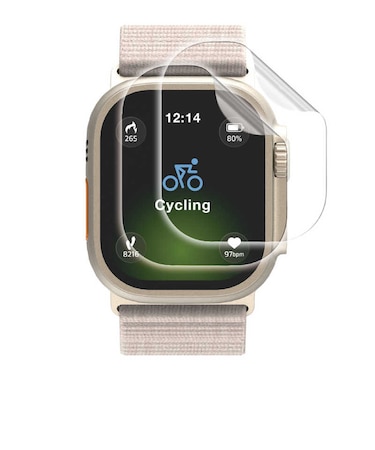 エレコム　Apple Watch 49mm フィルム 衝撃吸収 高透明 防指紋 貼付ツール付 AW25CFLAFPRGJ