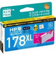 エコリカ 「互換」「hp:CB324HJ(マゼンタ)対応」リサイクルインクカートリッジ ECIHP178XLMV