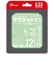 アンサー　Switch2用 マグネットカードケース (ライトグリーン) ANS-SW170LGR<br>★こちらの商品は人気商品のため、色違い・仕様違い等含め「一家族１台限り」でのご協力をお願いしております。