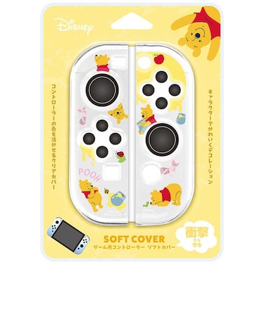 PGA　ゲーム用コントローラー ソフトカバー Premium Style くまのプーさん PGDJC06POO<br>★こちらの商品は人気商品のため、色違い・仕様違い等含め「一家族１台限り」でのご協力をお願いしております。