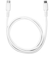 クオリティトラストジャパン PD対応 USB Type-C to Type-Cやわらかいのに切れにくいケーブル 1m ホワイト QTC0416WH