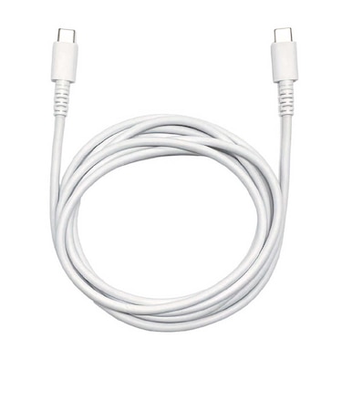 クオリティトラストジャパン　PD対応 USB Type-C to Type-Cやわらかいのに切れにくいケーブル 2m ホワイト QTC0417WH