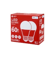 ORIGINALBASIC　LED電球 ［E26 一般電球形 60W相当 昼光色 2個 広配光タイプ］ LDA7DGK60XOB2P