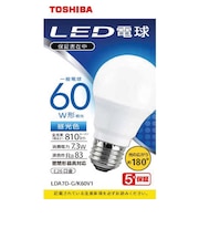 東芝 LED電球 広配光 昼光色 60W形相当 LDA7DGK60V1