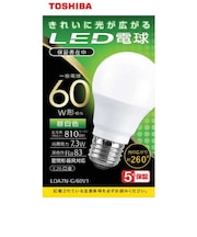 東芝　LED電球 全方向 昼白色 60W形相当 LDA7NG60V1