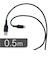 ORIGINALBASIC　USB-Ato Type-Cケーブル 0.5m シリコーン素材 やわらかい 抗菌仕様 SIAA認証 ブラック OBUCS2AC050K