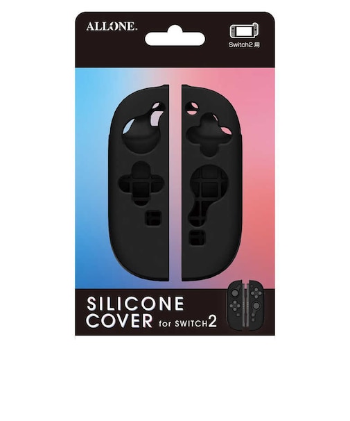 アローン　Switch2用Joy-Con対応シリコンカバー ブラック ALGNS2JSCBK<br>★こちらの商品は人気商品のため、色違い・仕様違い等含め「一家族１台限り」でのご協力をお願いしております。