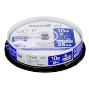 マクセル　録画用ブルーレイディスク BD-R 10枚入り maxell ［10枚 / 25GB / インクジェットプリンター対応］ BRV25WPH.10SP