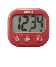 タニタ　抗菌でか見えタイマーRD チェリーレッド TD429RD