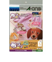 エーワン 布プリ アイロン接着タイプ A4判 ノーカット 2シート 33502