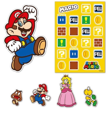 任天堂販売　スーパーマリオ デコレーションステッカー マリオ NSL0133<br>★こちらの商品は人気商品のため、色違い・仕様違い等含め「一家族１台限り」でのご協力をお願いしております。