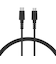 OWLTECH　断線に強い 超タフUSB TypeC to microUSBケーブル ブラック ［1m］ OWLCBCM10BK