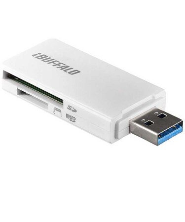 BUFFALO　カードリーダー microSD/SDカード専用 ホワイト (USB3.0/2.0) BSCR27U3WH