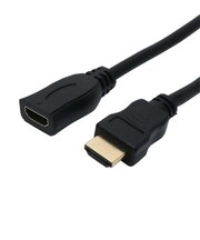 ナカバヤシ　HDMI変換・延長プラグ ブラック [2m /HDMI⇔HDMI /スタンダｰドタイプ /イｰサネット対応] HET20BK