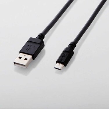 エレコム　2A対応やわらかmicroUSBケーブル(0.7m) MPAAMBY2U07BK