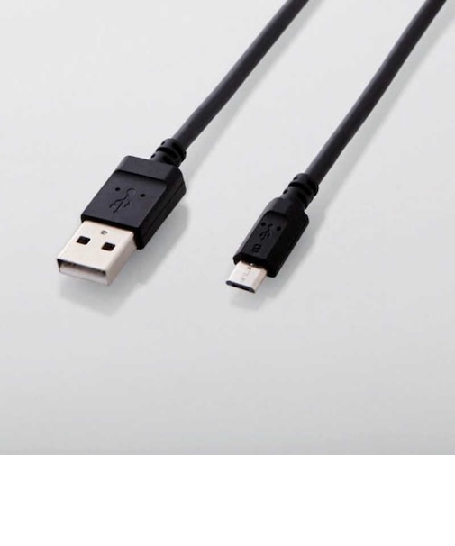 エレコム　2A対応やわらかmicroUSBケーブル(0.7m) MPAAMBY2U07BK