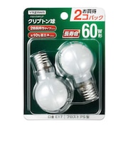 ヤザワ　省エネクリプトンランプ60W形フロスト 長寿命 2個入 P351754FL2P